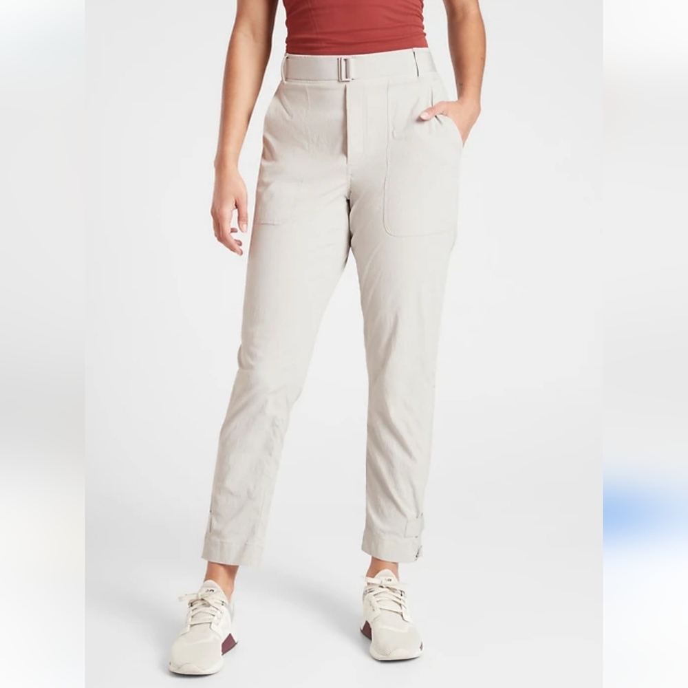 Athleta Trekkie buckle pants size 16
